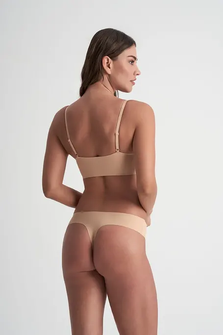 Стринги женские 2 шт Bye Bra 976-тілесн-чорн