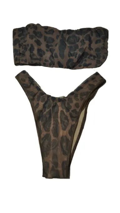 Sea & Sun Women Two Piece Swimsuit - Leopard Print