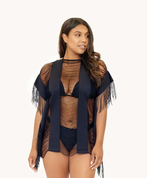 PQ Swim Midnight Black Cover Up Tunic