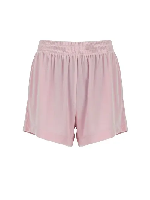 MC2 Saint Barth Cate Women Velvet Shorts - Pink - Photo 1