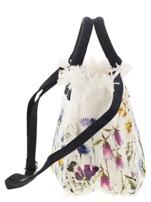 MC2 Saint Barth Canvas Women Handbag White