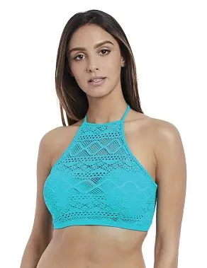Freya Swim Top Ladies Turquoise