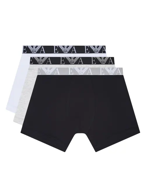 Мужские боксеры 3 шт. Emporio Armani EM000261-b-g-w - Фото 1