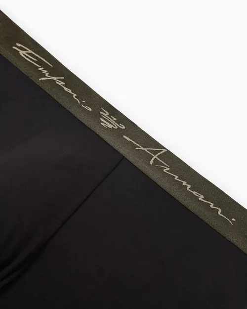 Emporio Armani Soft Modal Men Boxer Briefs Black - Photo 4
