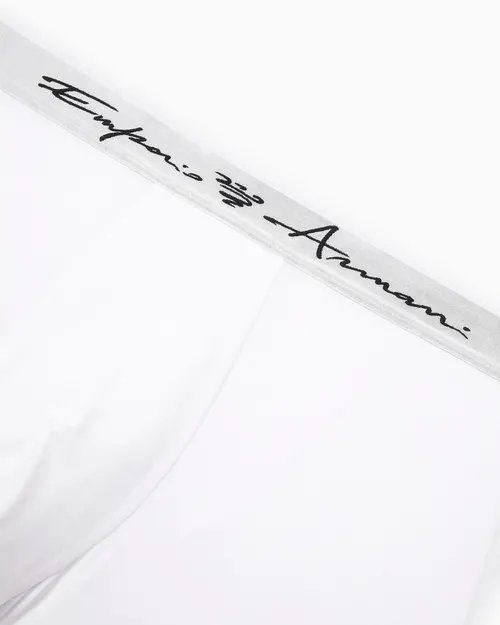 Emporio Armani Soft Modal Men Boxer Briefs White - Photo 4