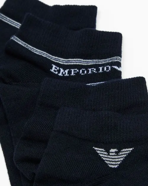Emporio Armani Men Sneaker Socks 2-Pack - Blue - Photo 2
