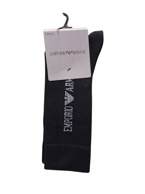 Набор носков мужских 3 пары Emporio Armani EM000554-black - Фото 3