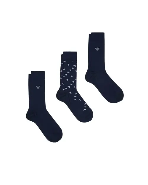 Набор носков мужских 3 пары Emporio Armani EM000554-pack-blue - Фото 1