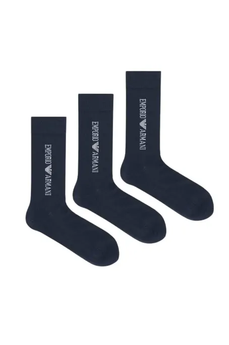 Набор носков мужских 3 пары Emporio Armani EM000554-blue - Фото 1