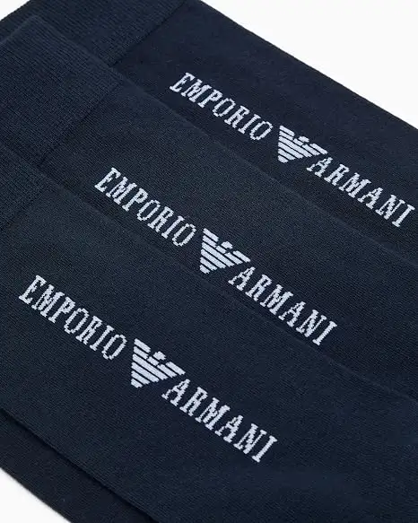 Набор носков мужских 3 пары Emporio Armani EM000554-blue - Фото 2