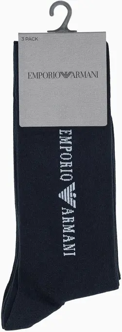 Набор носков мужских 3 пары Emporio Armani EM000554-blue - Фото 3