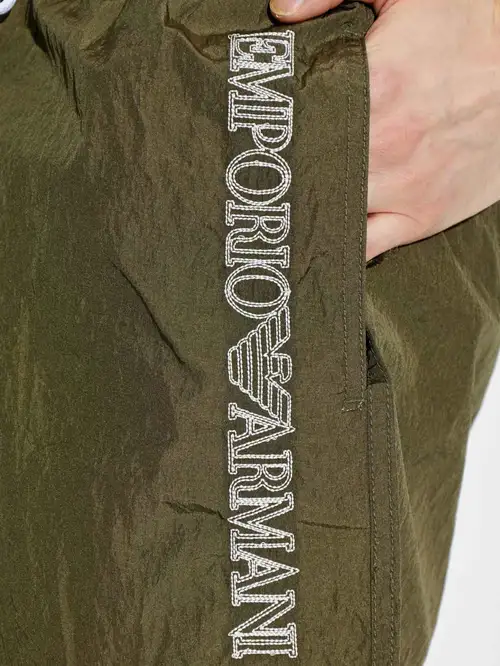 Пляжні шорти чоловічі Emporio Armani EM000579-olive - Фото 4