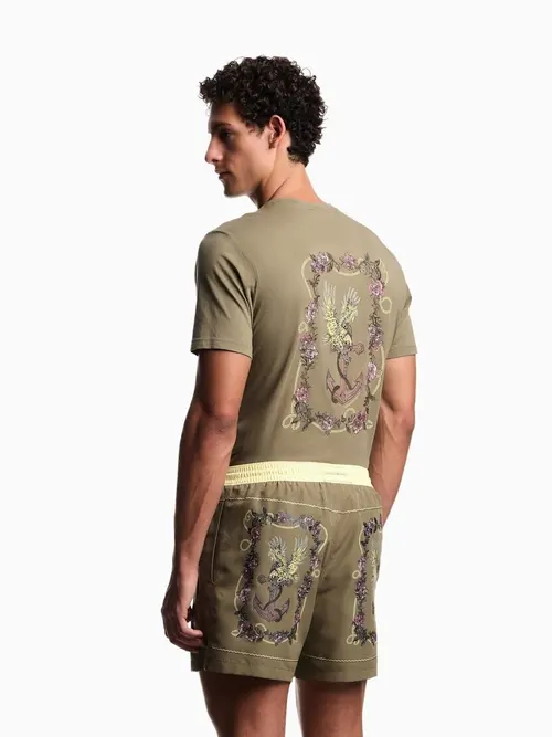 Пляжні шорти чоловічі Emporio Armani EM000583-green - Фото 2