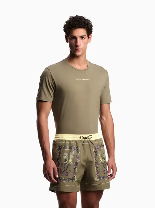 Пляжні шорти чоловічі Emporio Armani EM000583-green - Фото 3