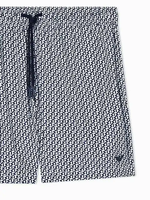 Пляжні шорти чоловічі Emporio Armani EM000583-white - Фото 4
