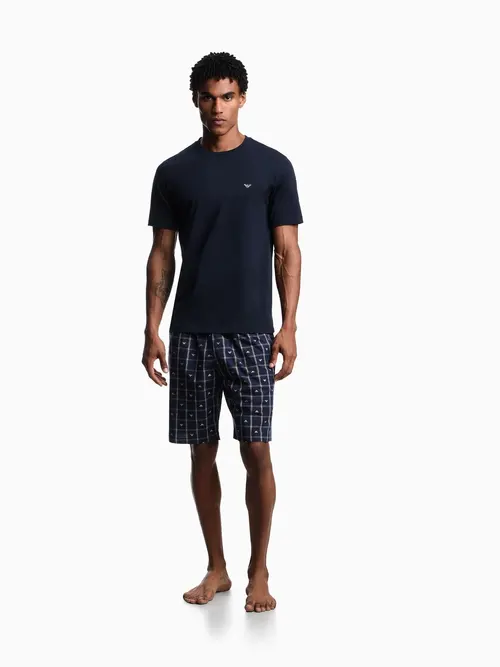Піжама чоловіча літня Emporio Armani EM000641-bl-nu - Фото 3