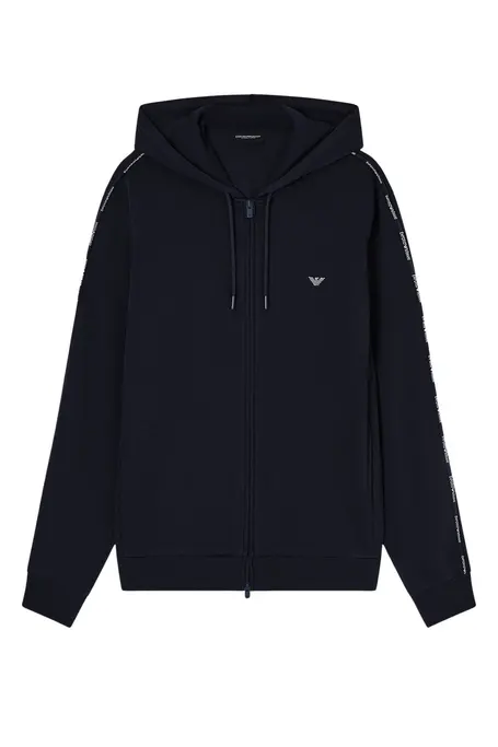 Emporio Armani Basic Terry Men Cotton Hoodie - Photo 1