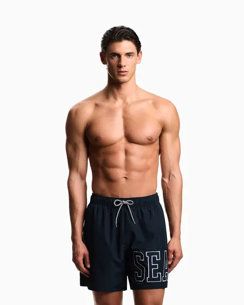 Пляжні шорти чоловічі Emporio Armani EM000688-blue - Фото 3