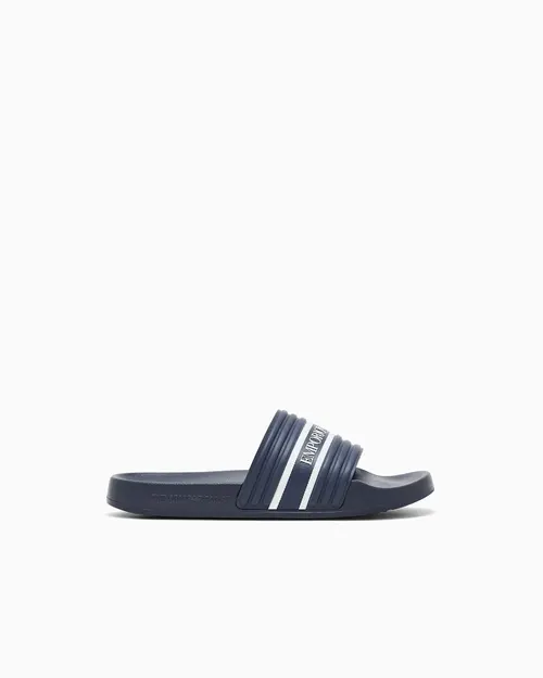 Шлепанцы мужские Emporio Armani EX000069-bl-wh - Фото 3