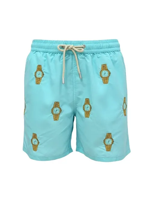 MC2 Saint Barth Gustavia Embroidered Swim Shorts - Photo 1