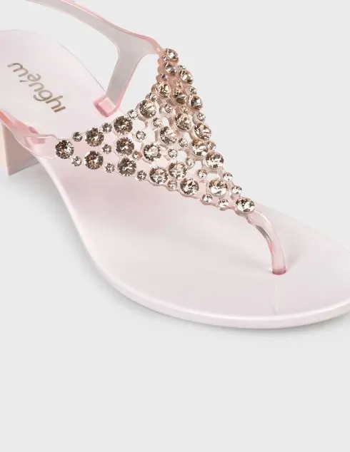 Menghi Women's Crocs Sandals - Rose - Photo 3