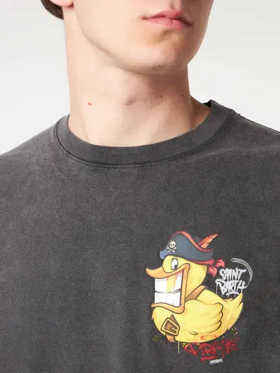 MC2 Saint Barth Men Cotton T Shirt - Black