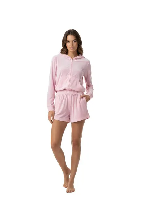 MC2 Saint Barth Jasmine Women Zip Hoodie - Pink - Photo 3