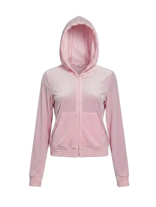 MC2 Saint Barth Jasmine Women Zip Hoodie - Pink - Photo 1