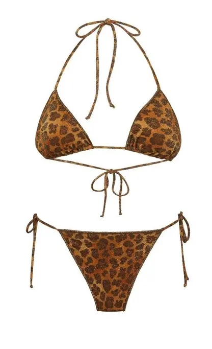 MC2 Saint Barth Brown Triangle Bikini Top