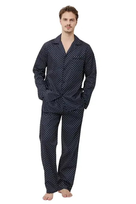 Aruelle Leonard Cotton Men Pajamas Set - Photo 1