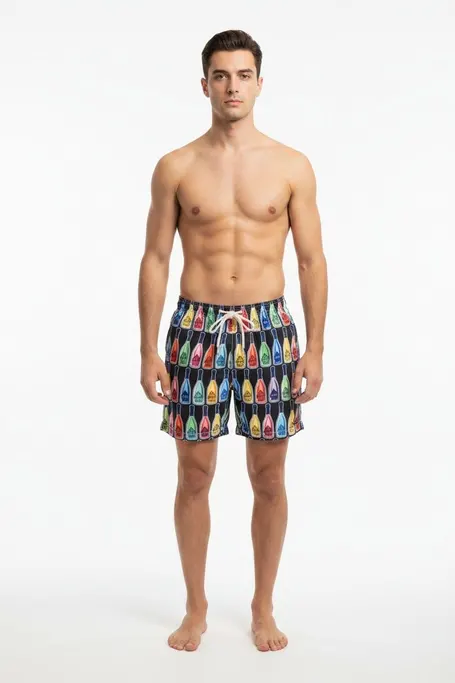 MC2 Saint Barth Lighting Cheers Men Swim Shorts - Photo 2