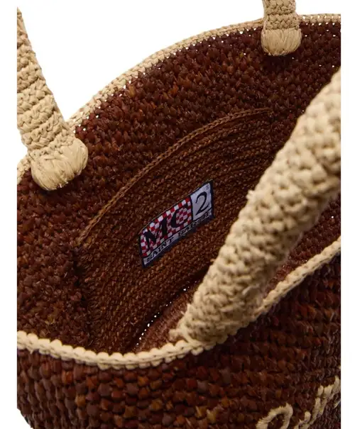 MC2 Saint Barth Marcy Raffia Bag - Brown - Photo 4