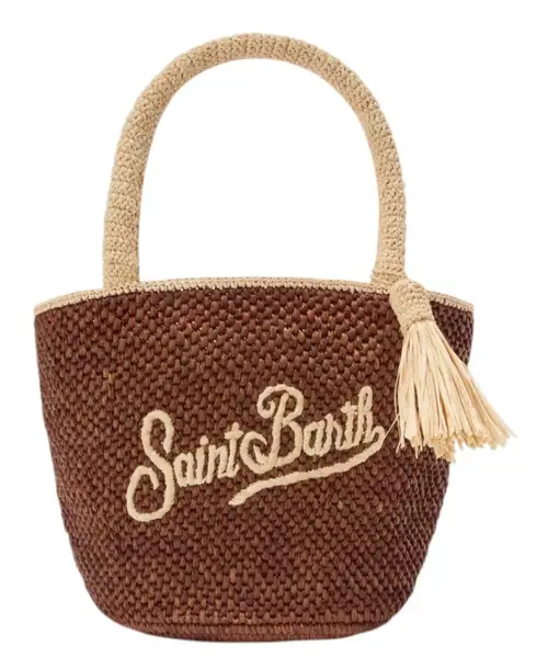 MC2 Saint Barth Marcy Raffia Bag - Brown - Photo 1