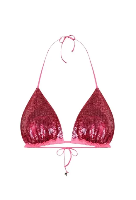 Fisico Azalea Sequin Triangle Bikini Top - Photo 1