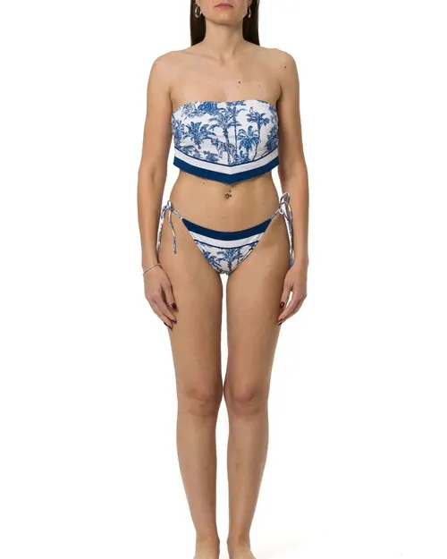 MC2 Saint Barth Rio Oceania Bandeau Bikini Top - Photo 5
