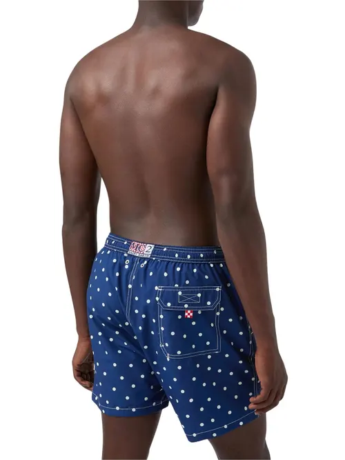 MC2 Saint Barth Syros Swim Shorts for Men with Polka Dot - Photo 4