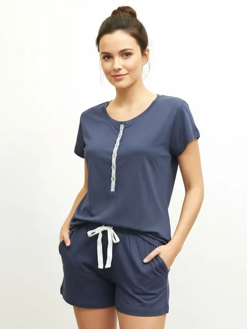 J & J Brothers Shorts Women Pajama Set - Photo 2