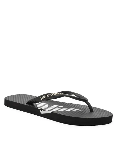 Emporio Armani Black Flip Flops for Women