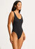 Seafolly Retro One Piece Swimsuit - Black