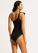 Купальник на одно плечо Seafolly 11014-241-black