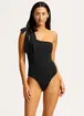 Купальник на одне плече Seafolly 11014-241-black