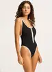 Seafolly Tank One Piece Swimsuit - Black
