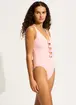 Seafolly Beau Pink One Piece Swimsuit