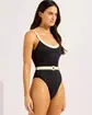 Seafolly Bandwave Belted One Piece Swimsuit - Photo 4