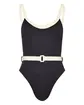 Seafolly Bandwave Belted One Piece Swimsuit - Photo 1