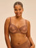 Simone Perele Saga Half Cup Bra - Brown