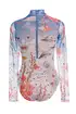 Agua Bendita Nacar Long Sleeve One Piece Swimsuit