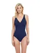Gottex Lattice One Piece Swimsuit Shapewear - Navy - Photo 3