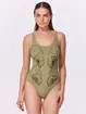Gottex Hokkaido One Piece Swimsuit Round Neck - Green - Photo 3