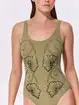 Gottex Hokkaido One Piece Swimsuit Round Neck - Green - Photo 5